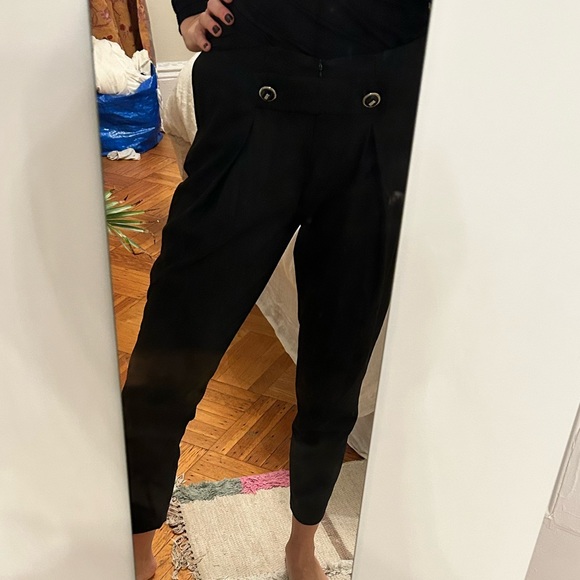 Roberta Biagi black pants, loose at the top and tight at the bottom. - Picture 5 of 5